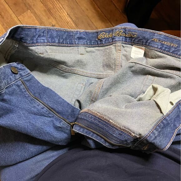 Eddie Bauer Relaxed Fit Jean Blue 42 34 - Picture 4 of 7